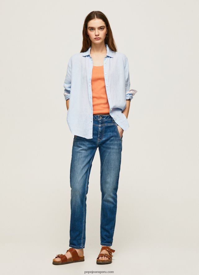 mujer_vaqueros_carey_de_tiro_medio_holgados_pepe_jeans_44jtz80_mezclilla.jpg mujer vaqueros Carey de tiro medio holgados Pepe Jeans 44JTZ80 mezclilla - Imagen 1