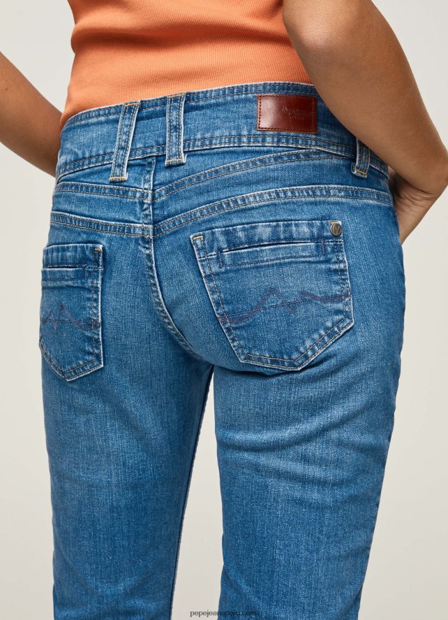 mujer vaqueros gen de tiro medio recto Pepe Jeans 44JTZ34 mezclilla - Imagen 5