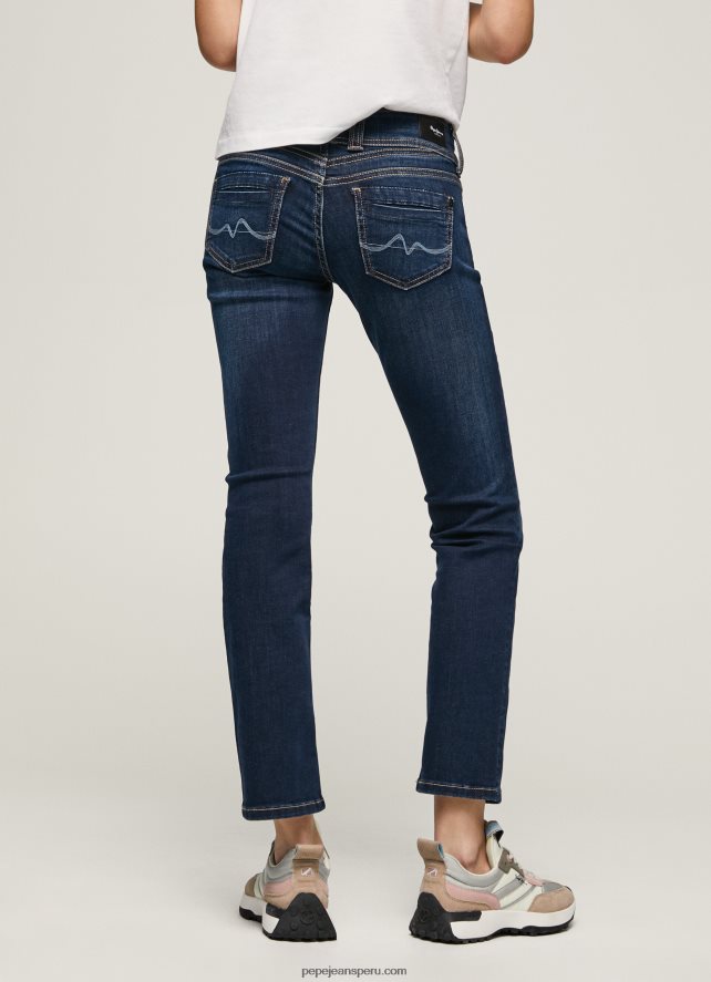 mujer vaqueros gen de tiro medio recto Pepe Jeans 44JTZ4 mezclilla - Imagen 4