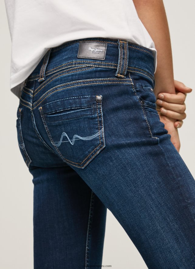 mujer vaqueros gen de tiro medio recto Pepe Jeans 44JTZ4 mezclilla - Imagen 5