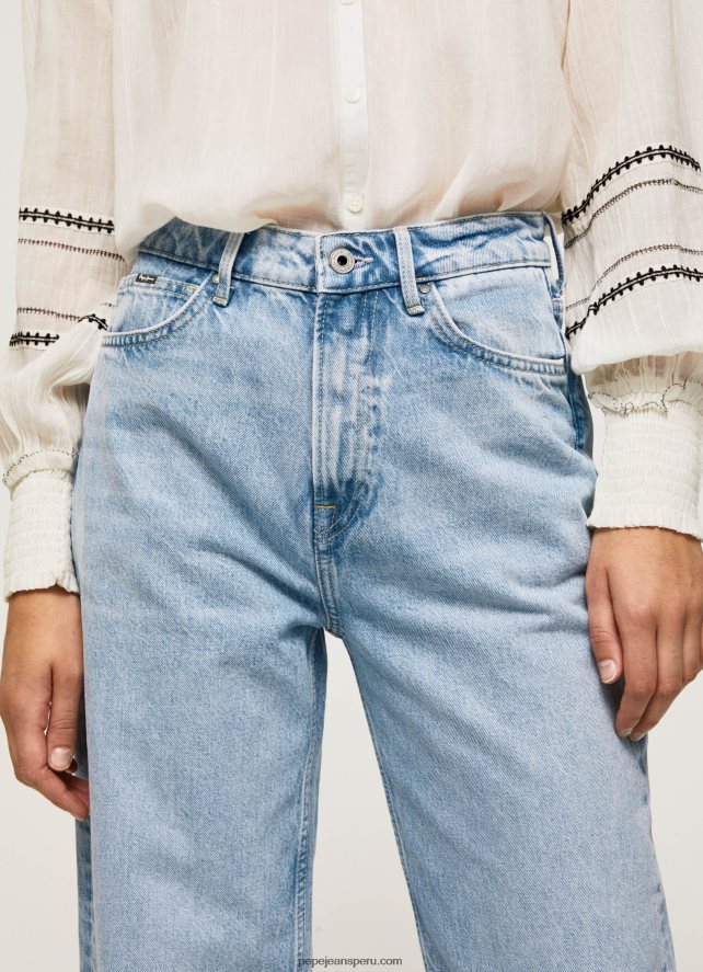 mujer vaqueros Lexa Sky de talle alto y ancho Pepe Jeans 44JTZ78 mezclilla - Imagen 3
