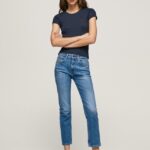 mujer vaqueros mary de talle alto Pepe Jeans 44JTZ18 mezclilla