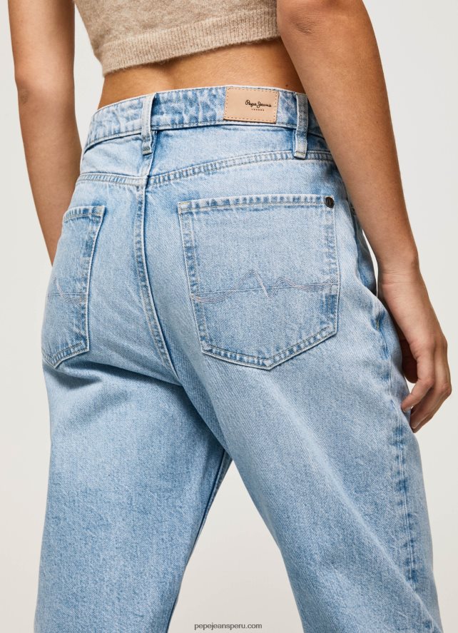 mujer vaqueros robyn de talle alto y corte regular Pepe Jeans 44JTZ16 mezclilla - Imagen 4