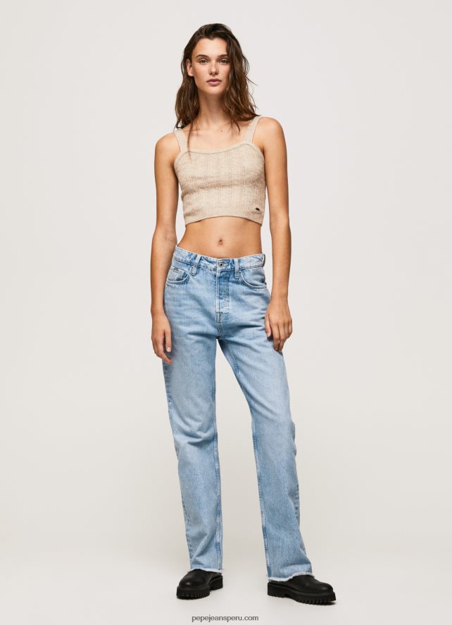 mujer vaqueros robyn de talle alto y corte regular Pepe Jeans 44JTZ16 mezclilla - Imagen 1