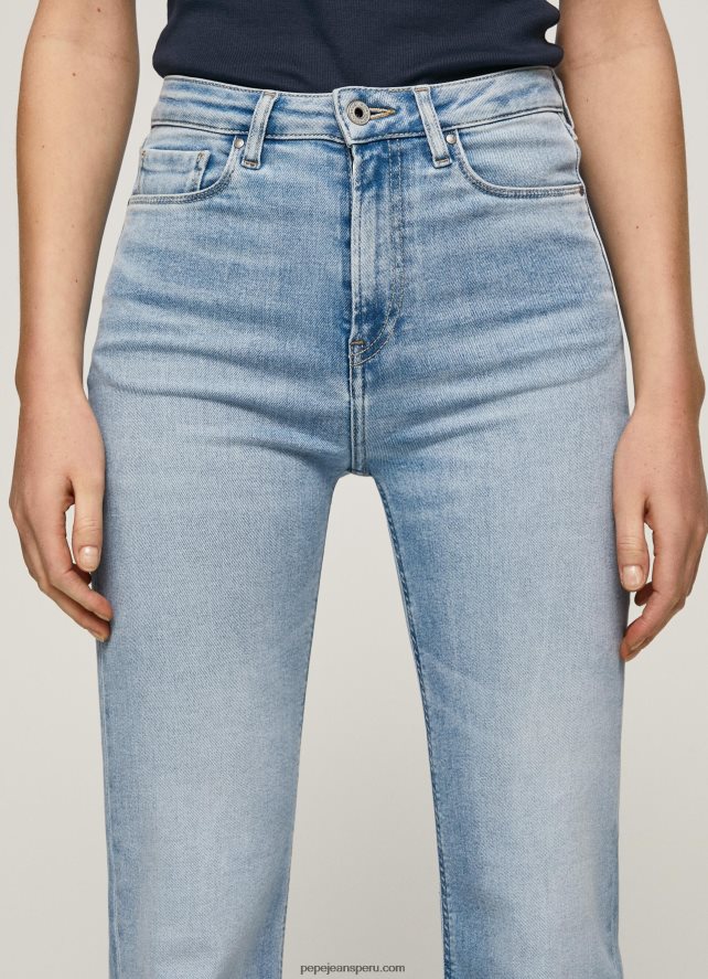 mujer vaqueros willa de talle alto y corte acampanado Pepe Jeans 44JTZ59 mezclilla - Imagen 3