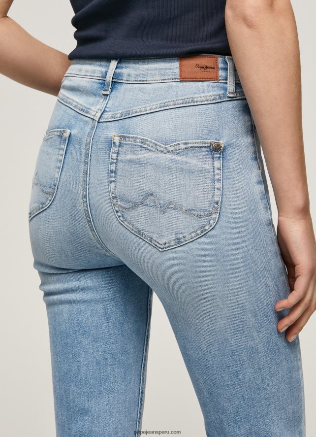 mujer vaqueros willa de talle alto y corte acampanado Pepe Jeans 44JTZ59 mezclilla - Imagen 5