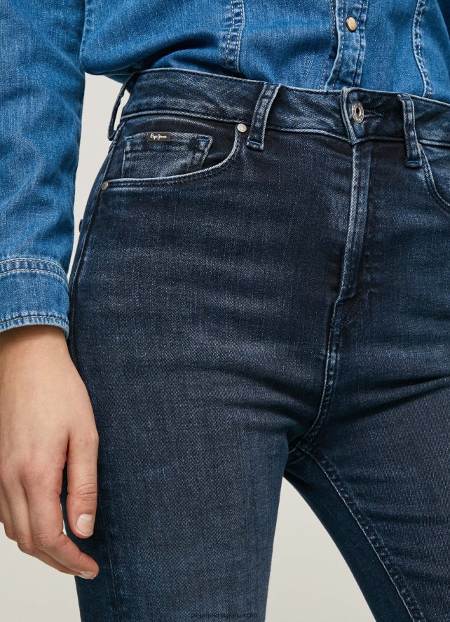 mujer vaqueros willa de talle alto y corte acampanado Pepe Jeans 44JTZ61 mezclilla - Imagen 3