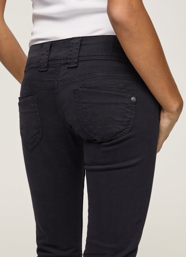 mujer venus jeans rectos de talle bajo de venus Pepe Jeans 44JTZ298 negro - Imagen 5