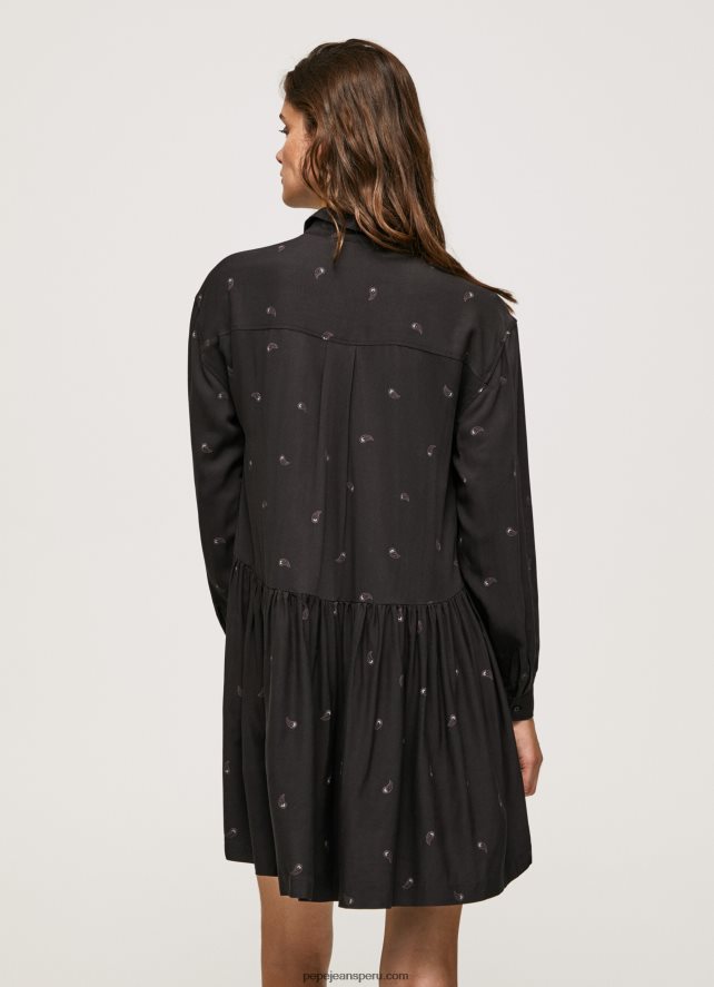 mujer vestido corto con estampado de cachemira Pepe Jeans 44JTZ155 multi - Imagen 4