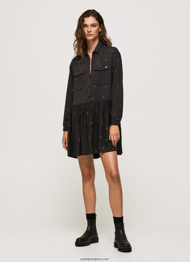 mujer_vestido_corto_con_estampado_de_cachemira_pepe_jeans_44jtz155_multi.jpg mujer vestido corto con estampado de cachemira Pepe Jeans 44JTZ155 multi - Imagen 1