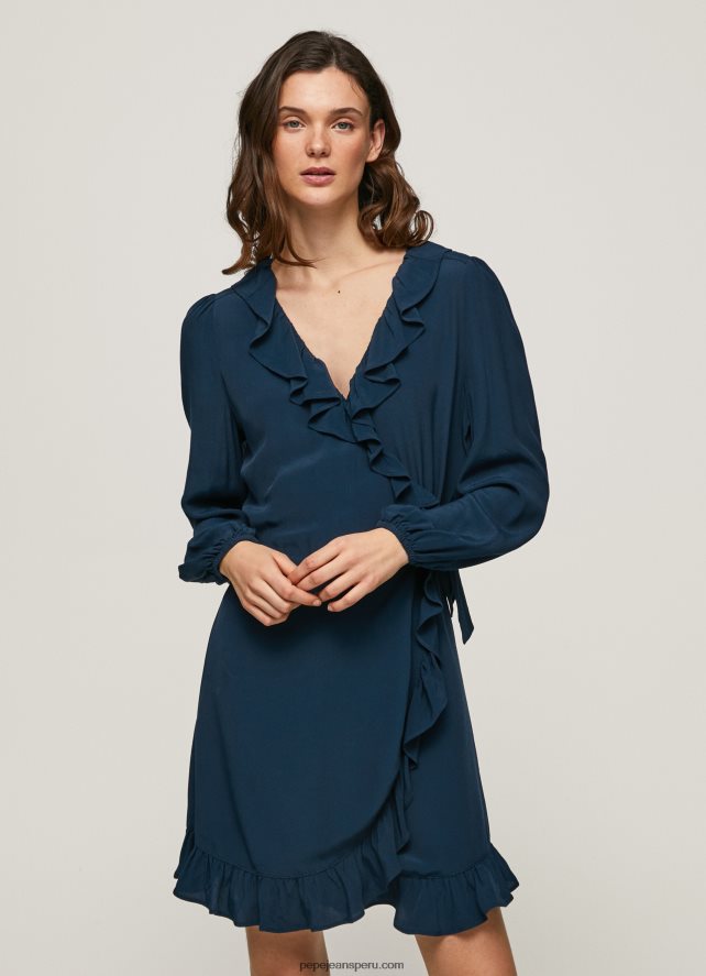 mujer vestido corto cruzado esha Pepe Jeans 44JTZ158 dulwich - Imagen 2