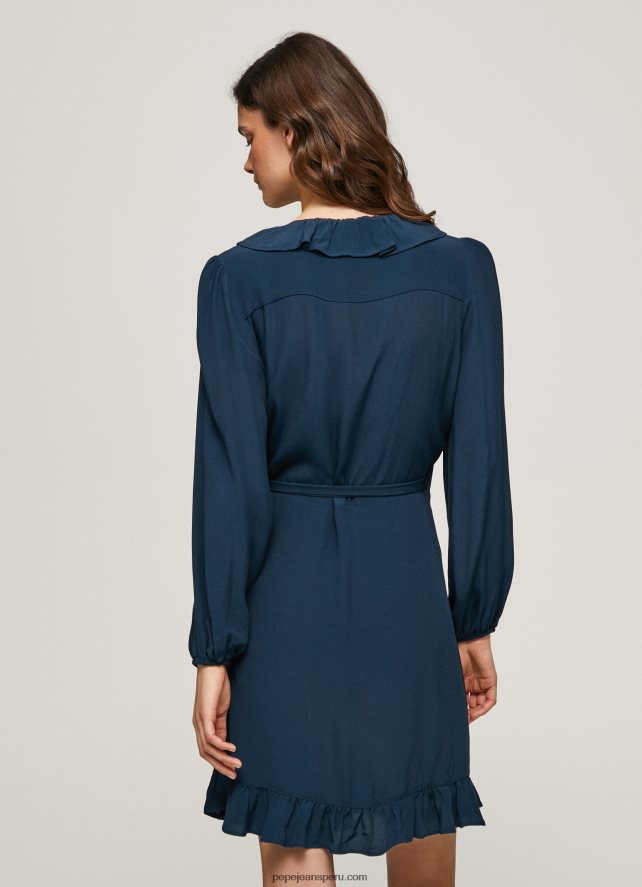 mujer vestido corto cruzado esha Pepe Jeans 44JTZ158 dulwich - Imagen 4