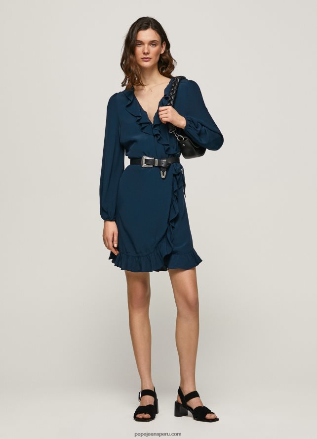 mujer_vestido_corto_cruzado_esha_pepe_jeans_44jtz158_dulwich.jpg mujer vestido corto cruzado esha Pepe Jeans 44JTZ158 dulwich - Imagen 1