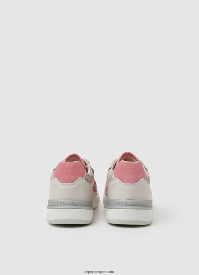 mujer zapatillas combinadas colores baxter Pepe Jeans 44JTZ603 durazno claro - Imagen 4