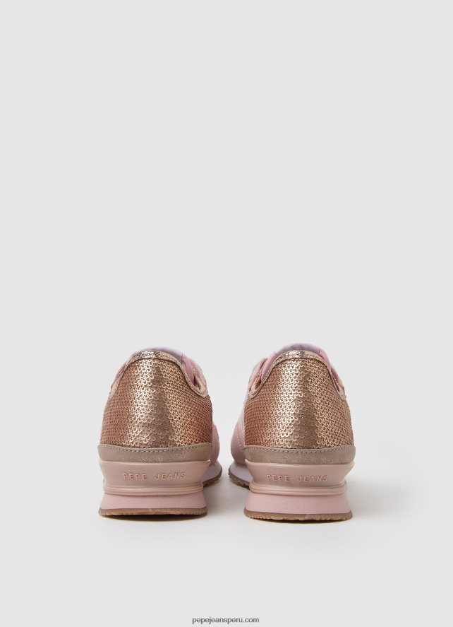 mujer zapatillas london troy combinadas Pepe Jeans 44JTZ589 rosa de fábrica - Imagen 4
