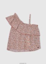 chica blusa harriet asimétrica Pepe Jeans 44JTZ1470 multi