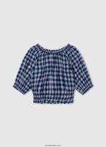 chica camisa de canalé de algodón Pepe Jeans 44JTZ1421 blanco - Imagen 4