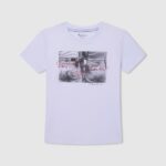 chica camiseta con estampado de foto Pepe Jeans 44JTZ1457 blanco