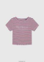 chica camiseta con estampado de rayas Pepe Jeans 44JTZ1467 océano - Imagen 3