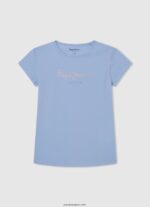 chica camiseta con estampado de rayas Pepe Jeans 44JTZ1467 océano - Imagen 4