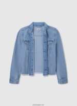 chica chamarra de mezclilla regular fit Pepe Jeans 44JTZ1357 mezclilla - Imagen 3