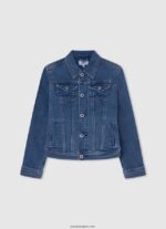 chica chamarra de mezclilla regular fit Pepe Jeans 44JTZ1359 suero de la leche - Imagen 4