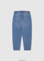 chica jeans bella de talle alto con corte globo Pepe Jeans 44JTZ1369 mezclilla - Imagen 2