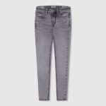 chica jeans pitillo con tiro alto y tiro alto Pepe Jeans 44JTZ1370 mezclilla