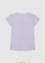 chica playera con logo brillante Pepe Jeans 44JTZ1458 blanco - Imagen 2