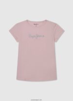 chica playera con logo brillante Pepe Jeans 44JTZ1465 bahía - Imagen 3
