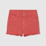 chica shorts de corte estándar Pepe Jeans 44JTZ1494 estudio rojo