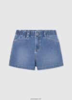 chica shorts de mezclilla con corte culotte Pepe Jeans 44JTZ1509 mezclilla
