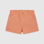 chica shorts de mezclilla con corte culotte Pepe Jeans 44JTZ1510 durazno