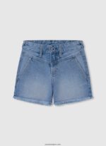 chica shorts de mezclilla de corte estándar Pepe Jeans 44JTZ1486 mezclilla