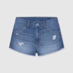 chica shorts de mezclilla rotos Pepe Jeans 44JTZ1491 mezclilla