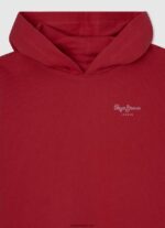 chica sudadera con capucha de algodón Pepe Jeans 44JTZ1412 estudio rojo - Imagen 3