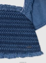 chica top sia de tela vaquera Pepe Jeans 44JTZ1446 bahía - Imagen 3