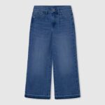 chica vaqueros jivey de tiro alto y ancho Pepe Jeans 44JTZ1367 mezclilla