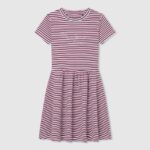 chica vestido con estampado de rayas Pepe Jeans 44JTZ1377 océano