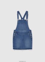 chica vestido con peto de mezclilla Pepe Jeans 44JTZ1384 mezclilla