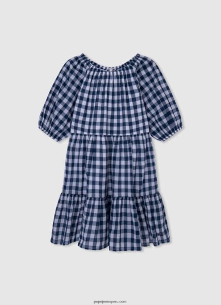 chica vestido estampado a cuadros Pepe Jeans 44JTZ1372 multi