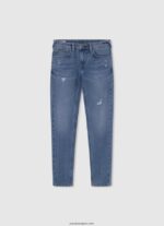 chico jeans ajustados de talle bajo Pepe Jeans 44JTZ1579 mezclilla