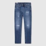 chico jeans ajustados de tiro medio Pepe Jeans 44JTZ1578 mezclilla