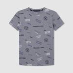 chico playera con estampado integral Pepe Jeans 44JTZ1646 gris marga