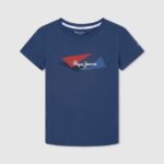 chico playera con logo de bandera Pepe Jeans 44JTZ1640 jarman