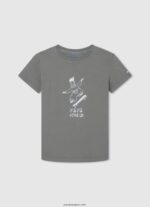 chico playera con logo estampado Pepe Jeans 44JTZ1617 calabaza naranja - Imagen 5