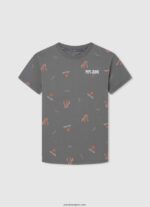 chico playera con logo estampado Pepe Jeans 44JTZ1641 jarman - Imagen 4