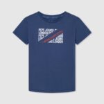 chico playera con logo estampado Pepe Jeans 44JTZ1648 jarman