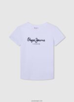 chico playera con logo vertical Pepe Jeans 44JTZ1608 estudio rojo - Imagen 3