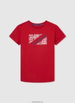 chico playera con logo vertical Pepe Jeans 44JTZ1649 jarman - Imagen 4